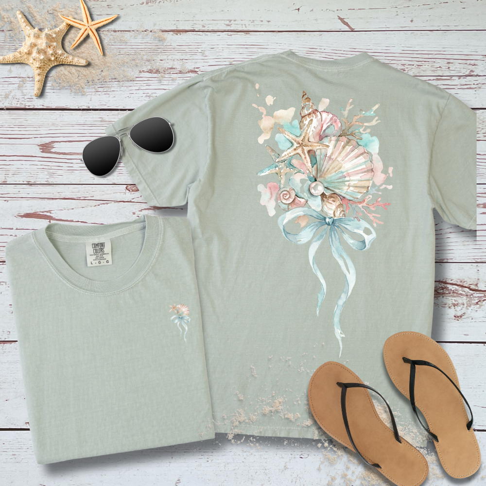 SEASIDE SHELL BOUQUET TEE