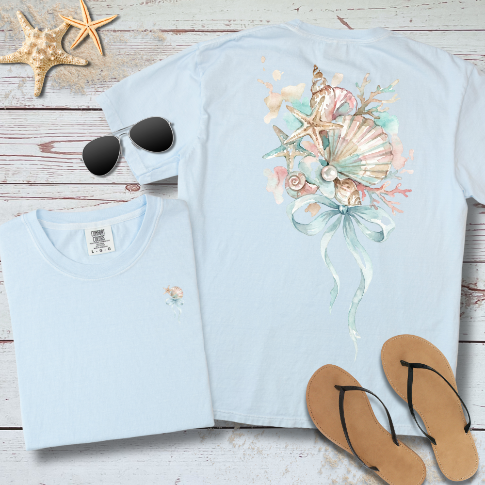 SEASIDE SHELL BOUQUET TEE