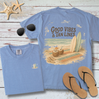 GOOD VIBES & TAN LINES T-SHIRT