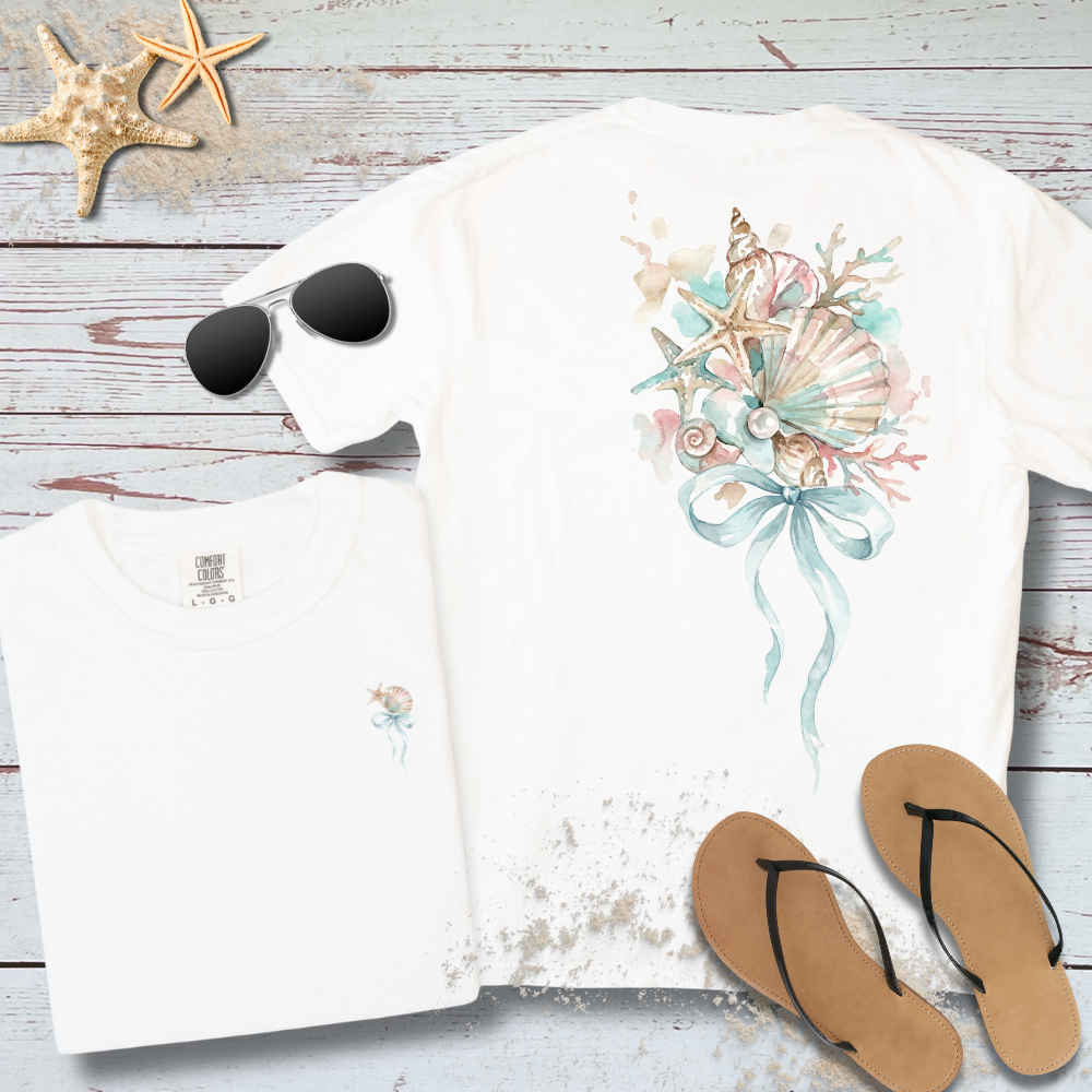 SEASIDE SHELL BOUQUET TEE